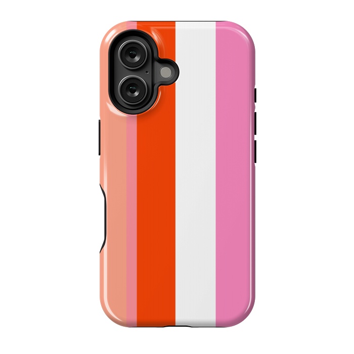 iPhone 16 StrongFit Colorful Stripes by MUKTA LATA BARUA