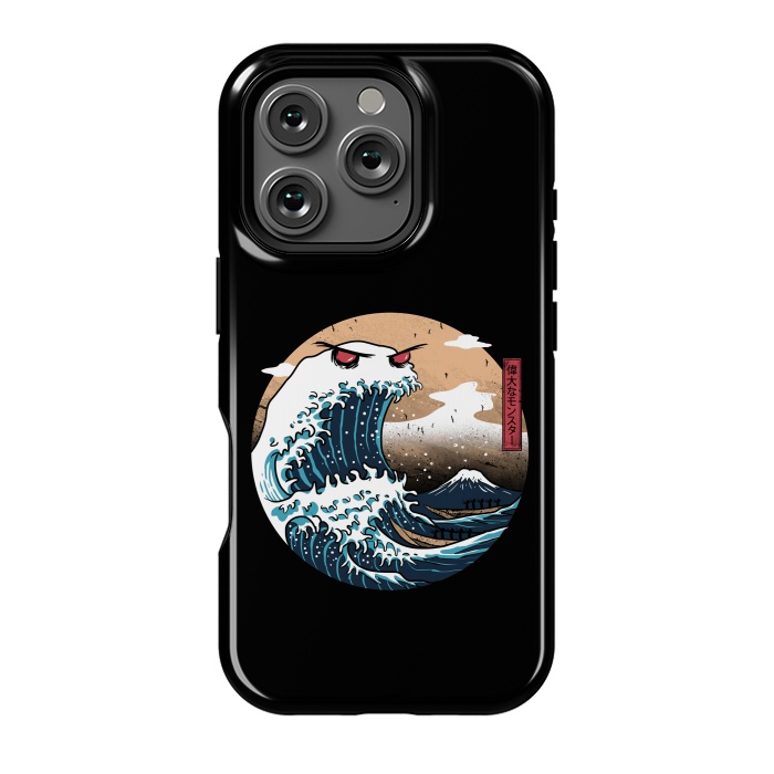 iPhone 16 Pro StrongFit The Great Monster of Kanagawa by Vincent Patrick Trinidad