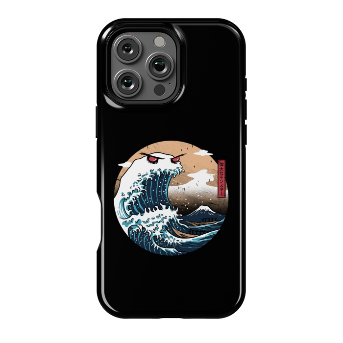 iPhone 16 Pro Max StrongFit The Great Monster of Kanagawa by Vincent Patrick Trinidad