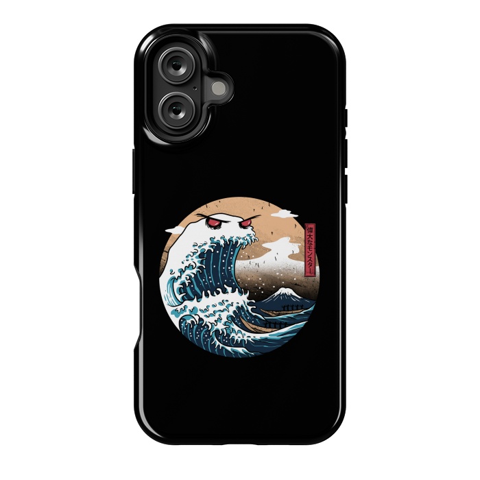 iPhone 16 Plus StrongFit The Great Monster of Kanagawa by Vincent Patrick Trinidad