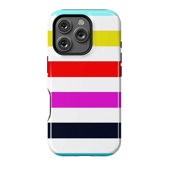 iPhone 16 Pro StrongFit rainbow stripes by Vincent Patrick Trinidad