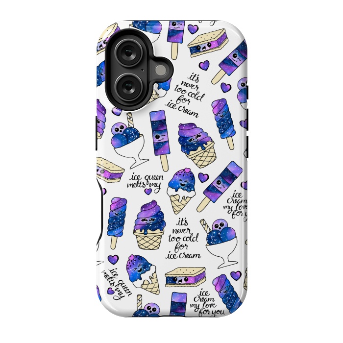 iPhone 16 StrongFit Galaxy Ice Cream by gingerlique