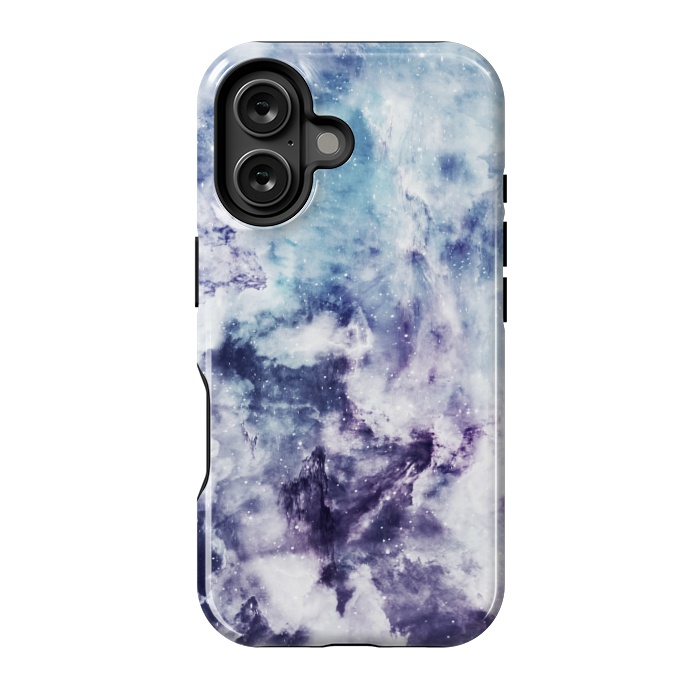 iPhone 16 StrongFit Blue purple marble by Jms