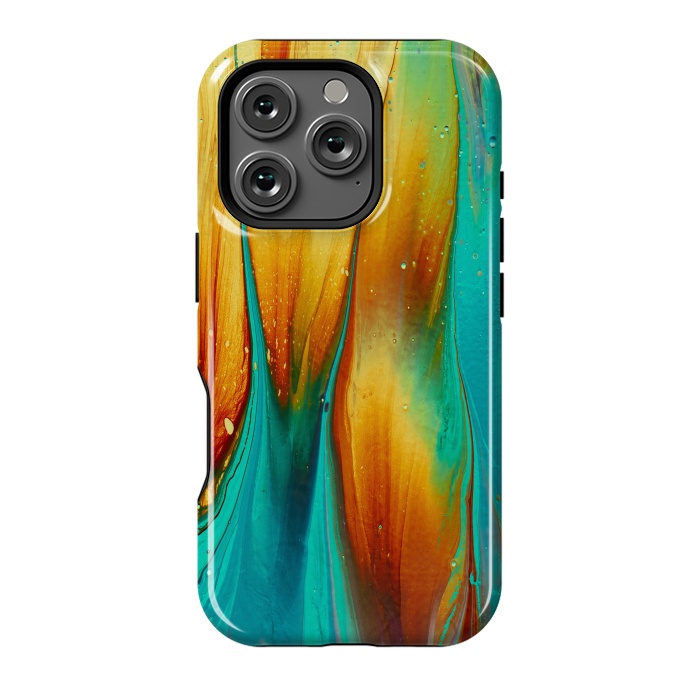 iPhone 16 Pro StrongFit Colorful Ink Marble by  Utart