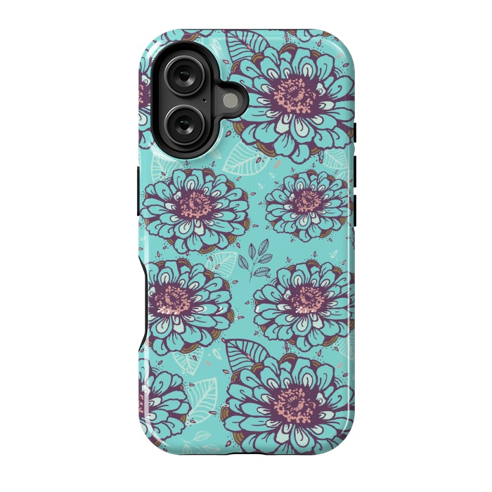 iPhone 16 StrongFit Floral Garden  by Rose Halsey