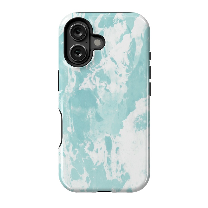 iPhone 16 StrongFit Mint blue abstract by Jms