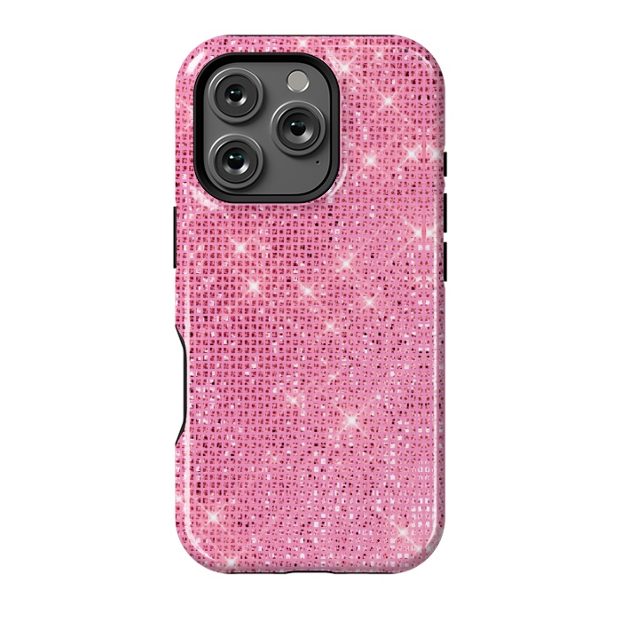 iPhone 16 Pro StrongFit Pink Glitter by Alemi