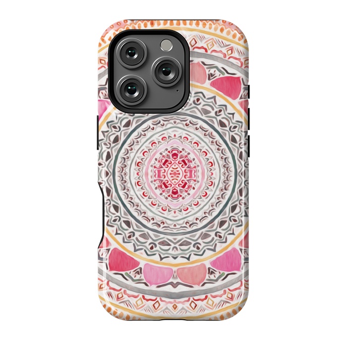 iPhone 16 Pro StrongFit Pastel Bohemian Mandala   by Tigatiga