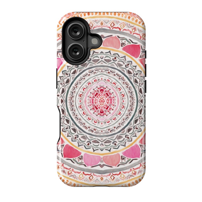 iPhone 16 StrongFit Pastel Bohemian Mandala   by Tigatiga