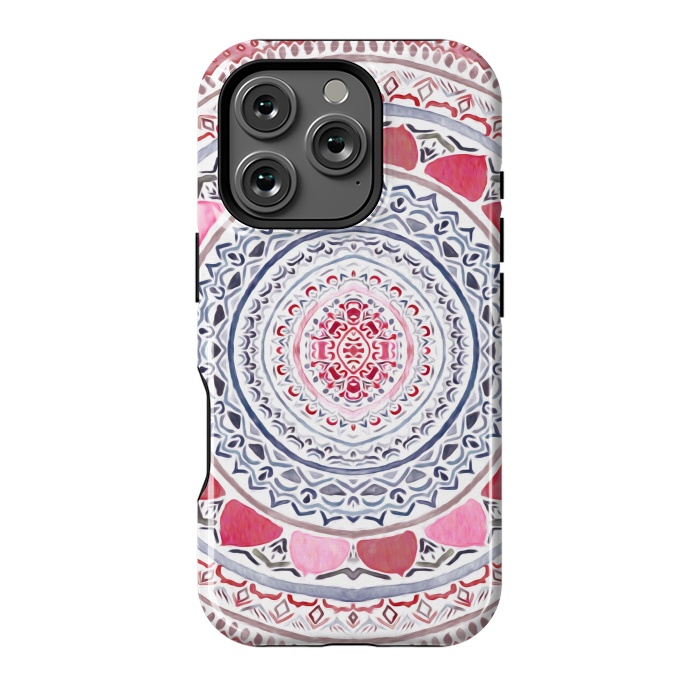 iPhone 16 Pro StrongFit Red & Leisure Mandala   by Tigatiga