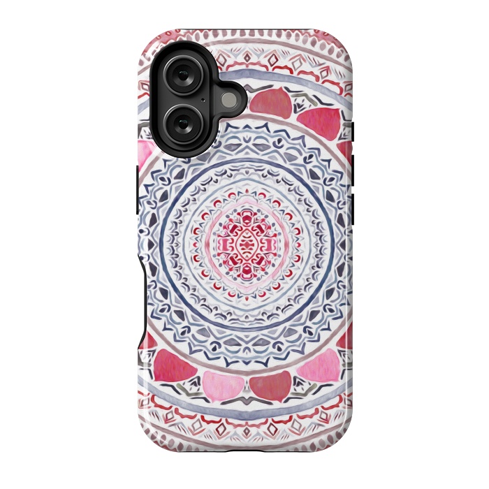 iPhone 16 StrongFit Red & Leisure Mandala   by Tigatiga