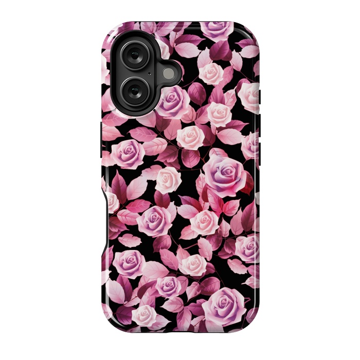 iPhone 16 StrongFit Pink roses by Jms