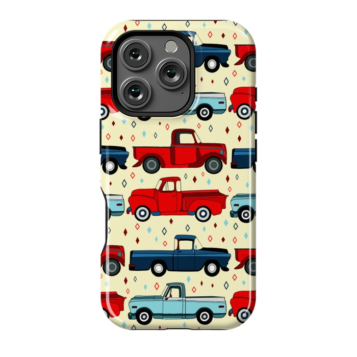 iPhone 16 Pro StrongFit Winter Vintage Trucks  by Tigatiga