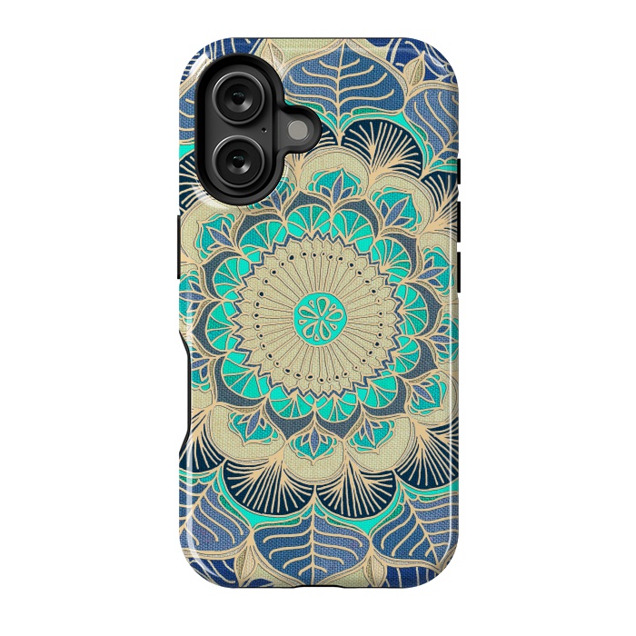 iPhone 16 StrongFit Midnight Bloom by Micklyn Le Feuvre