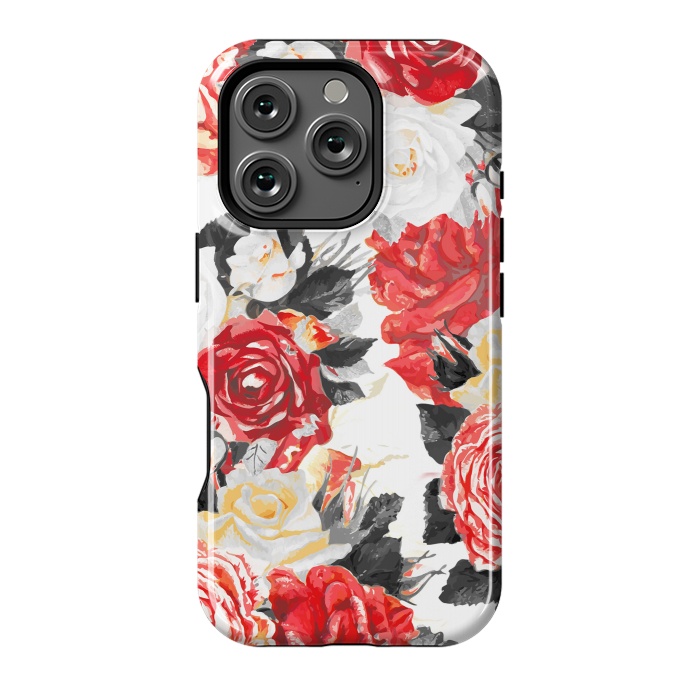 iPhone 16 Pro StrongFit Red and white rose bouquet by Oana 