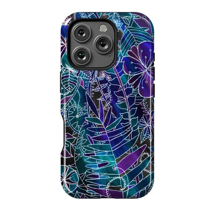 iPhone 16 Pro StrongFit Galaxy Floral  by Tigatiga