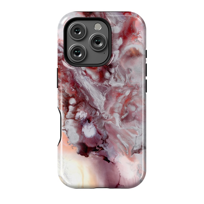 iPhone 16 Pro StrongFit Alcohol Ink Fire   by Tigatiga