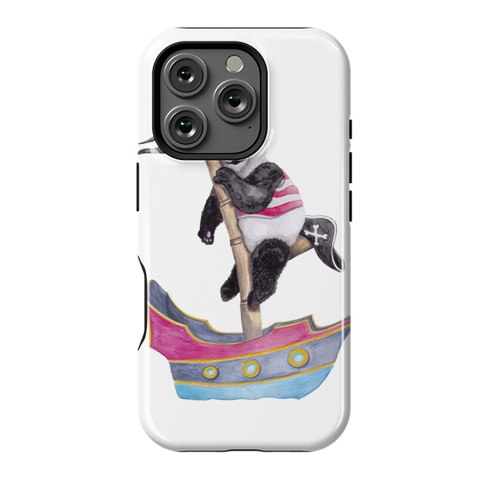 iPhone 16 Pro StrongFit Panda Pirate by gingerlique