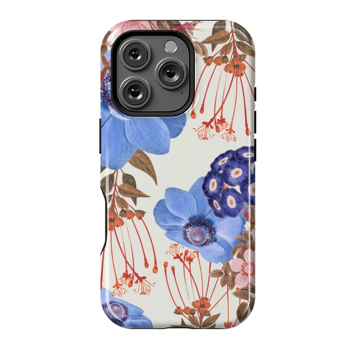 iPhone 16 Pro StrongFit Blue Bloom V2 by Zala Farah