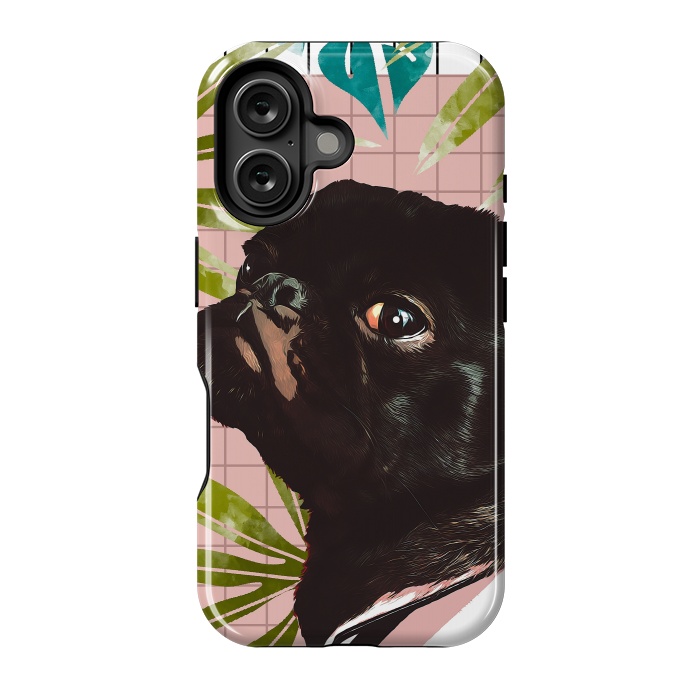 iPhone 16 StrongFit Pug on an Island by Uma Prabhakar Gokhale