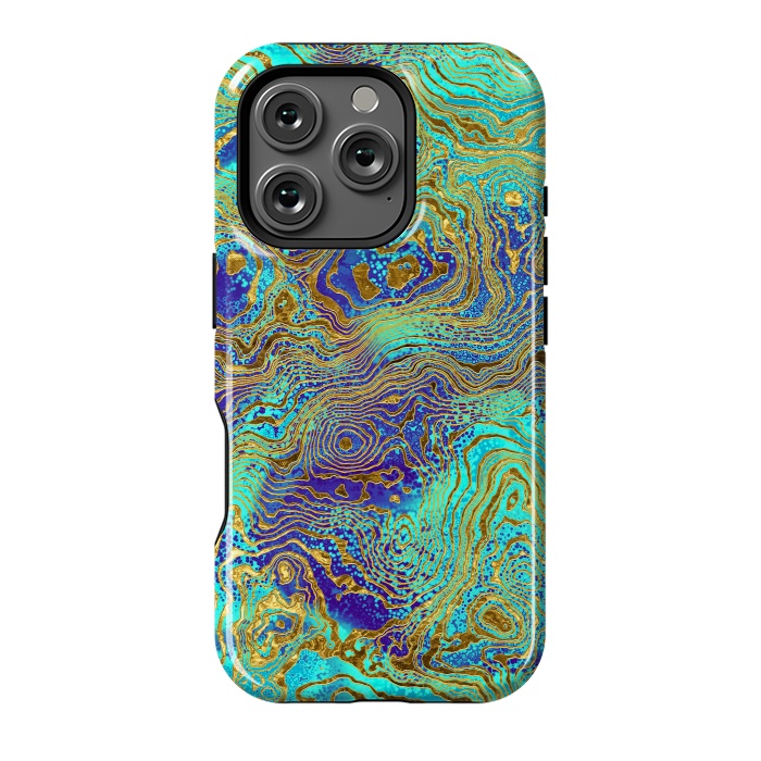 iPhone 16 Pro StrongFit Abstract Marble II by Art Design Works