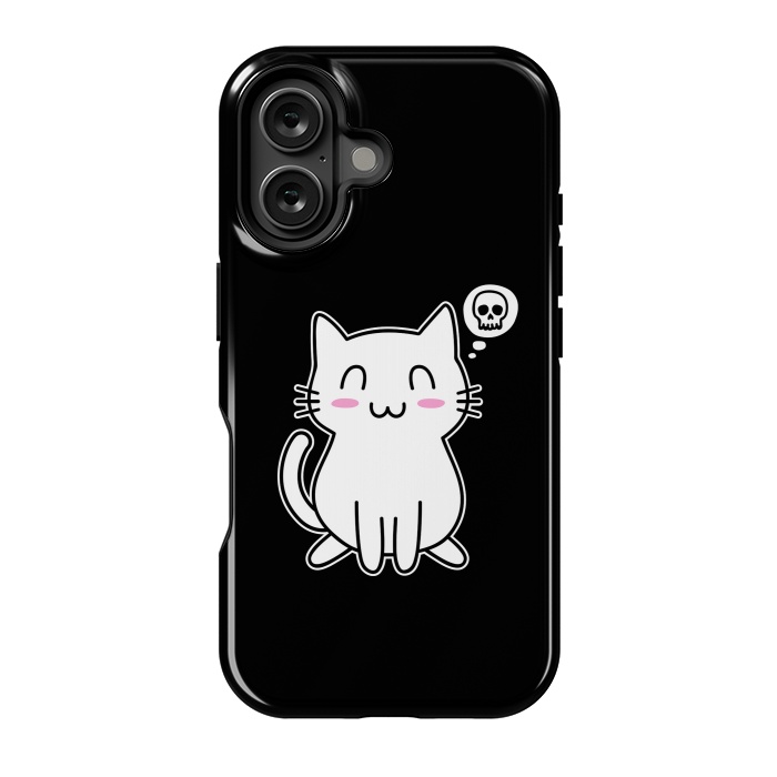 iPhone 16 StrongFit My Lovely Kitty by Mitxel Gonzalez