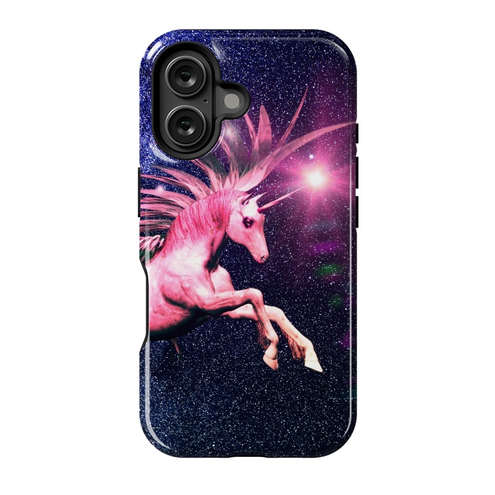 iPhone 16 StrongFit Unicorn Blast by Gringoface Designs