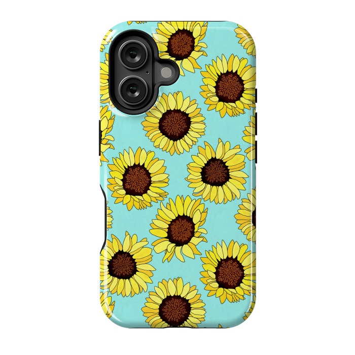 iPhone 16 StrongFit Aqua - Sunflowers Are The New Roses!  by Tigatiga