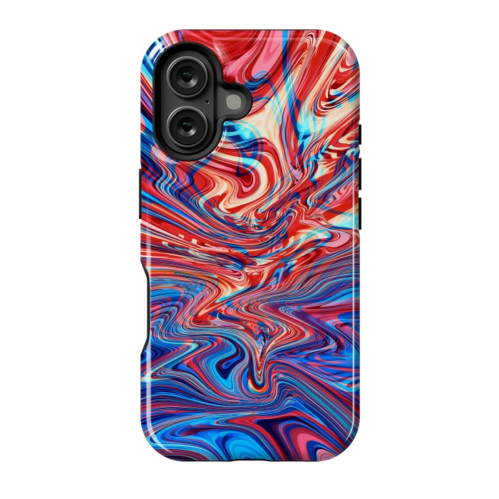 iPhone 16 StrongFit Abstract Waves by Art Design Works