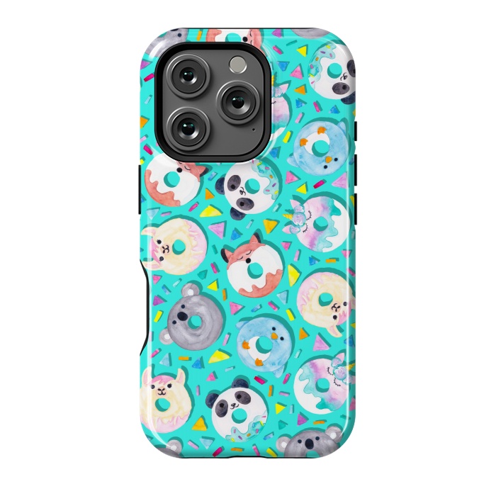 iPhone 16 Pro StrongFit Animal Donut Confetti by gingerlique