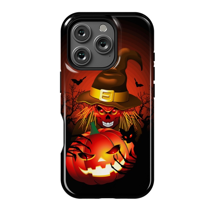 iPhone 16 Pro StrongFit Skull Witch Halloween Monster by BluedarkArt