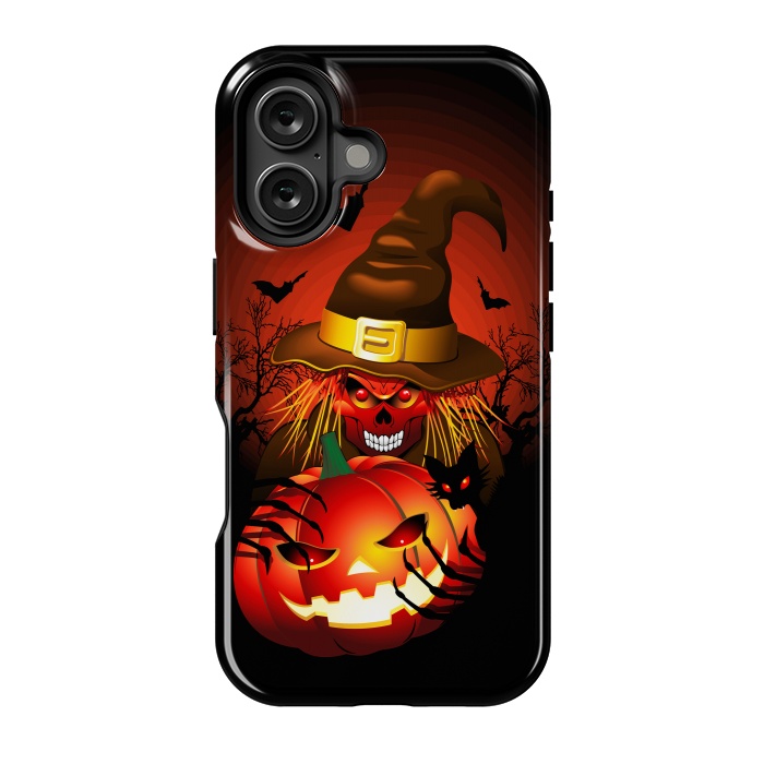 iPhone 16 StrongFit Skull Witch Halloween Monster by BluedarkArt