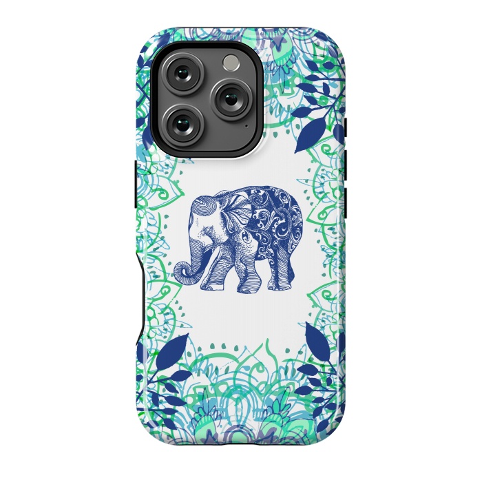 iPhone 16 Pro StrongFit Boho Elephant  by Rose Halsey