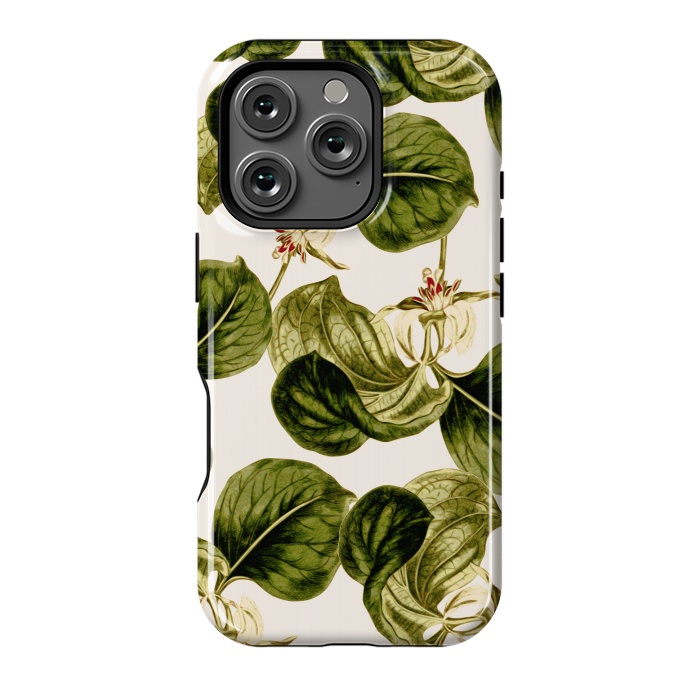 iPhone 16 Pro StrongFit Botany Leaf Pattern  by Zala Farah