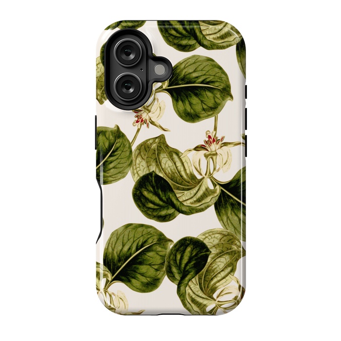 iPhone 16 StrongFit Botany Leaf Pattern  by Zala Farah