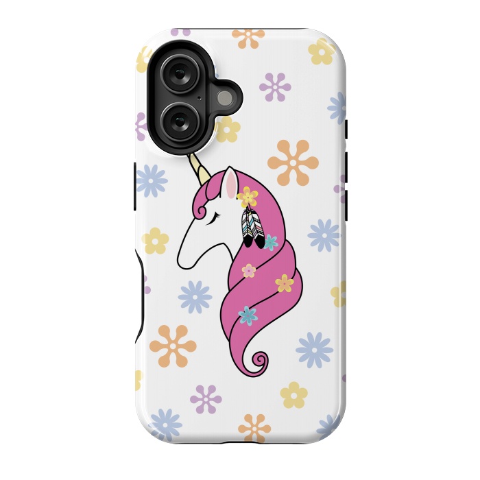 iPhone 16 StrongFit Hippie Unicorn by Laura Nagel