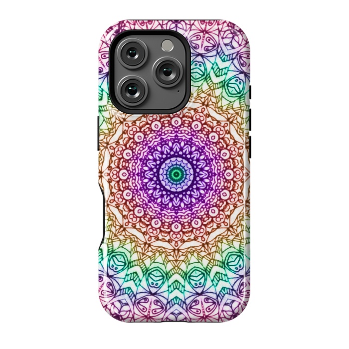 iPhone 16 Pro StrongFit Mandala Mehndi Style G379 by Medusa GraphicArt