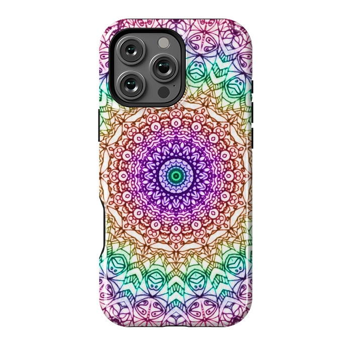 iPhone 16 Pro Max StrongFit Mandala Mehndi Style G379 by Medusa GraphicArt