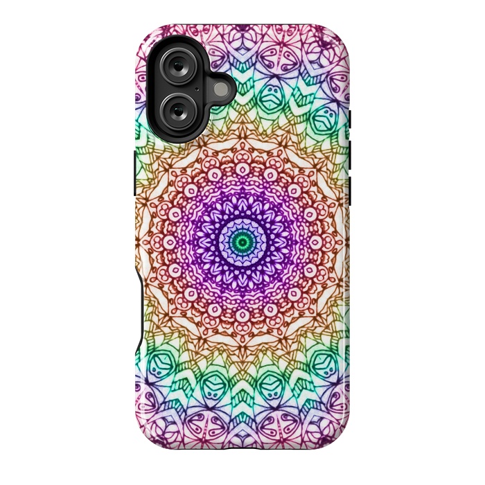 iPhone 16 Plus StrongFit Mandala Mehndi Style G379 by Medusa GraphicArt