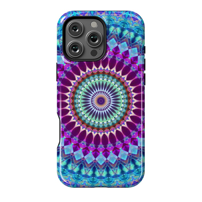 iPhone 16 Pro Max StrongFit Geometric Mandala G382 by Medusa GraphicArt