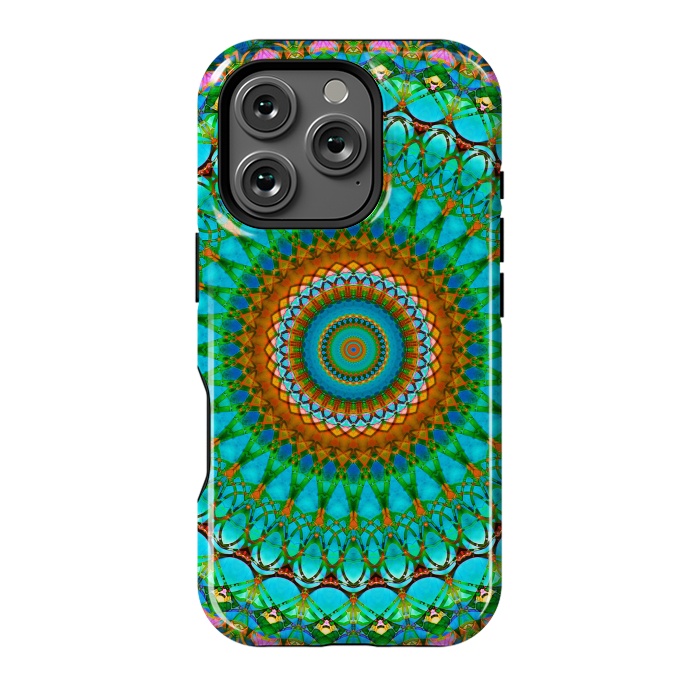 iPhone 16 Pro StrongFit Geometric Mandala G388  by Medusa GraphicArt