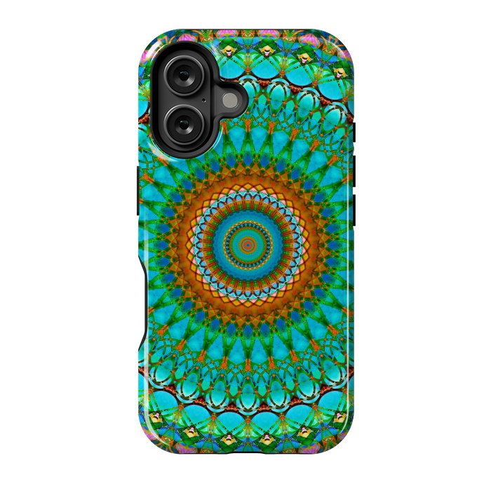 iPhone 16 StrongFit Geometric Mandala G388  by Medusa GraphicArt