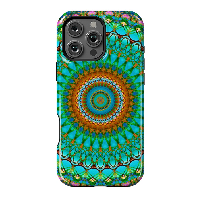 iPhone 16 Pro Max StrongFit Geometric Mandala G388  by Medusa GraphicArt