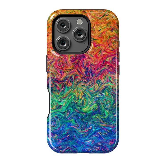 iPhone 16 Pro StrongFit Fluid Colors G249 by Medusa GraphicArt