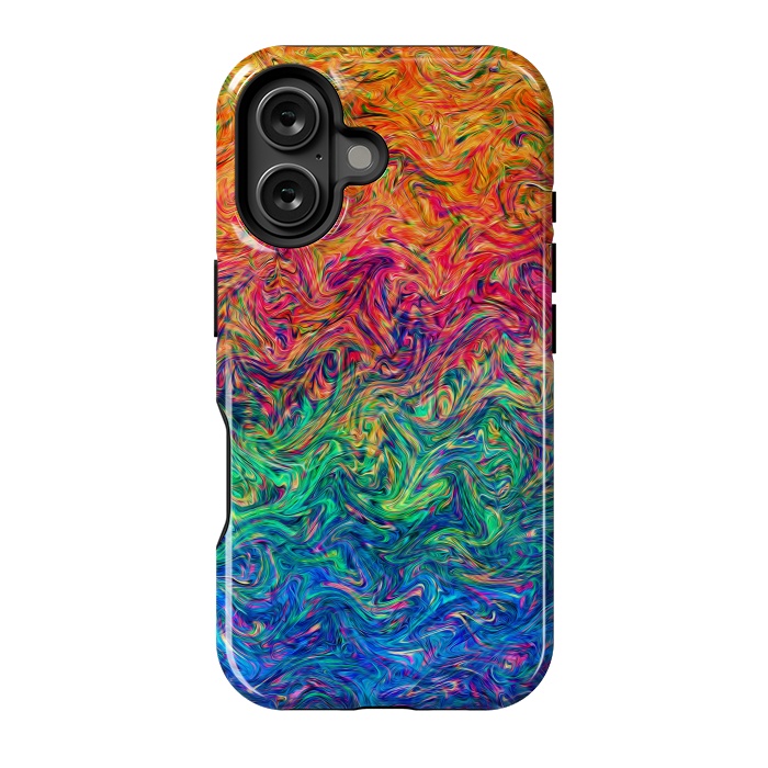 iPhone 16 StrongFit Fluid Colors G249 by Medusa GraphicArt