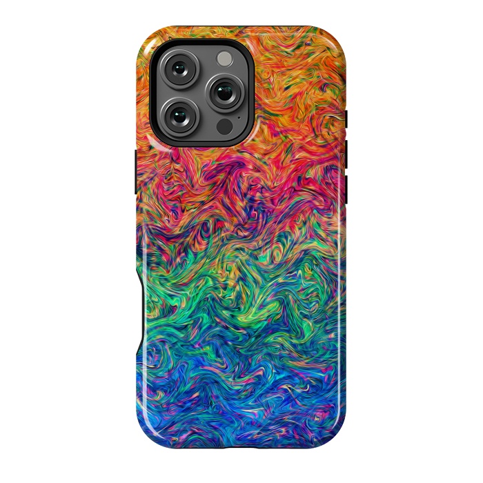 iPhone 16 Pro Max StrongFit Fluid Colors G249 by Medusa GraphicArt