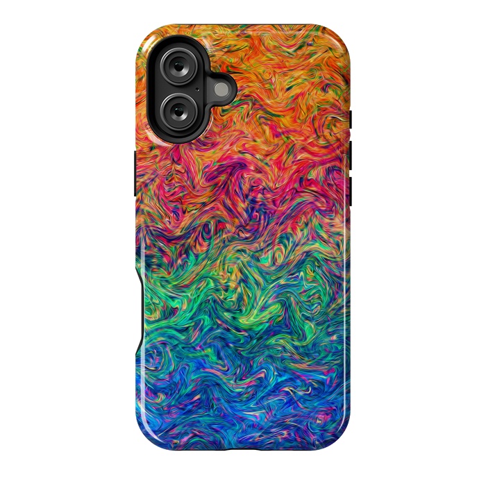 iPhone 16 Plus StrongFit Fluid Colors G249 by Medusa GraphicArt