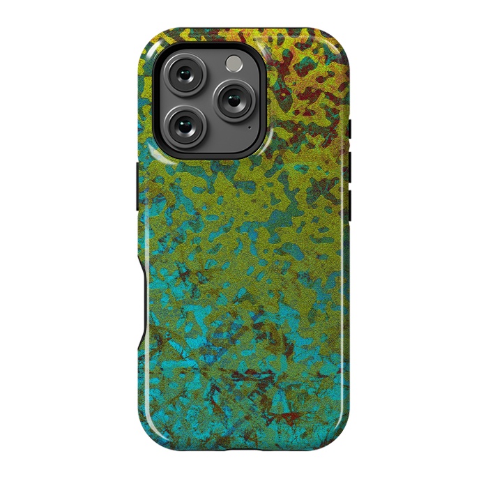 iPhone 16 Pro StrongFit Colorful Corroded Background G292 by Medusa GraphicArt