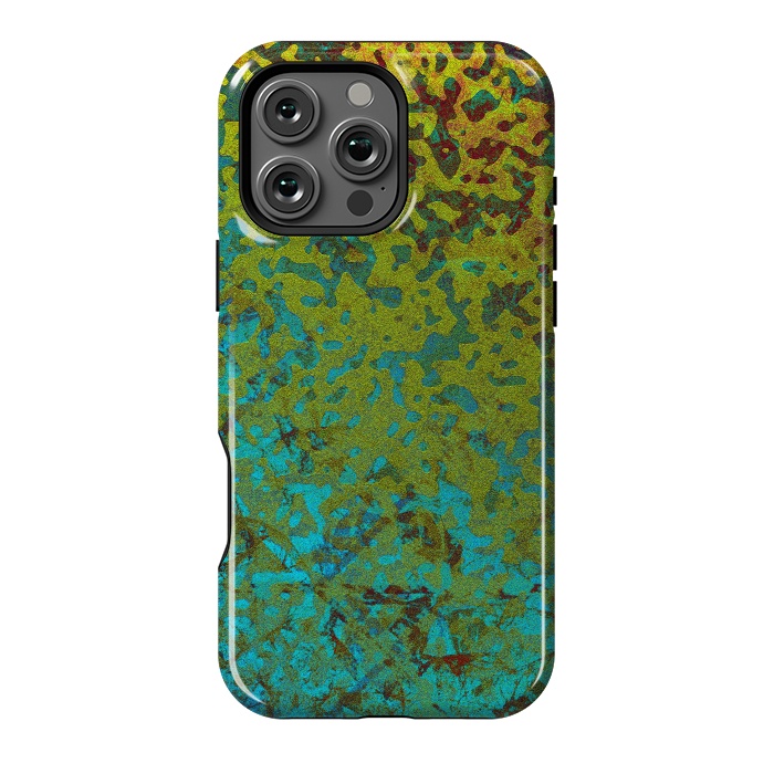 iPhone 16 Pro Max StrongFit Colorful Corroded Background G292 by Medusa GraphicArt