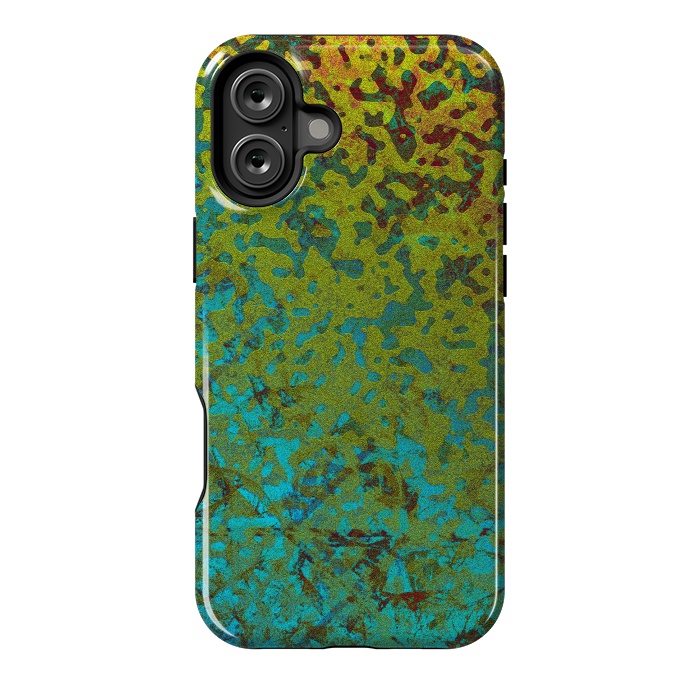 iPhone 16 Plus StrongFit Colorful Corroded Background G292 by Medusa GraphicArt